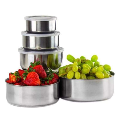 5 PIECE STAINLESS STEEL BOWL SET