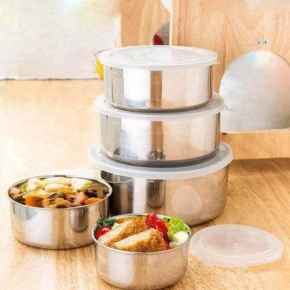 5 PIECE STAINLESS STEEL BOWL SET