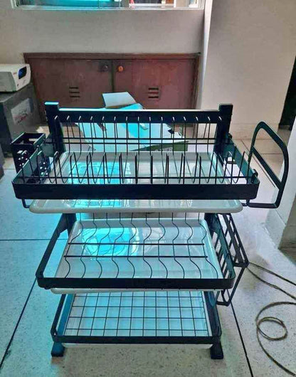 Wall Mounted Dish Drainer, Hanging Kitchen Dish Drying Rack.