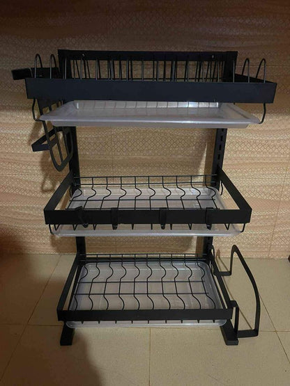 Wall Mounted Dish Drainer, Hanging Kitchen Dish Drying Rack.