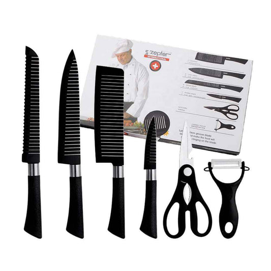 6 Pcs Non-Stick Knife Set for Kitchen