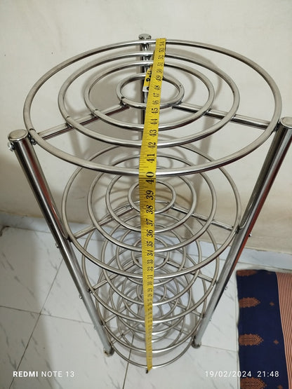 5 Layer Kitchen Steel Pot Rack