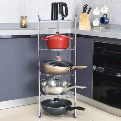 5 Layer Kitchen Pot Organizer Rack