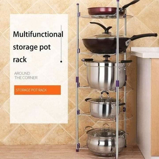 5 Layer Kitchen Pot Organizer Rack