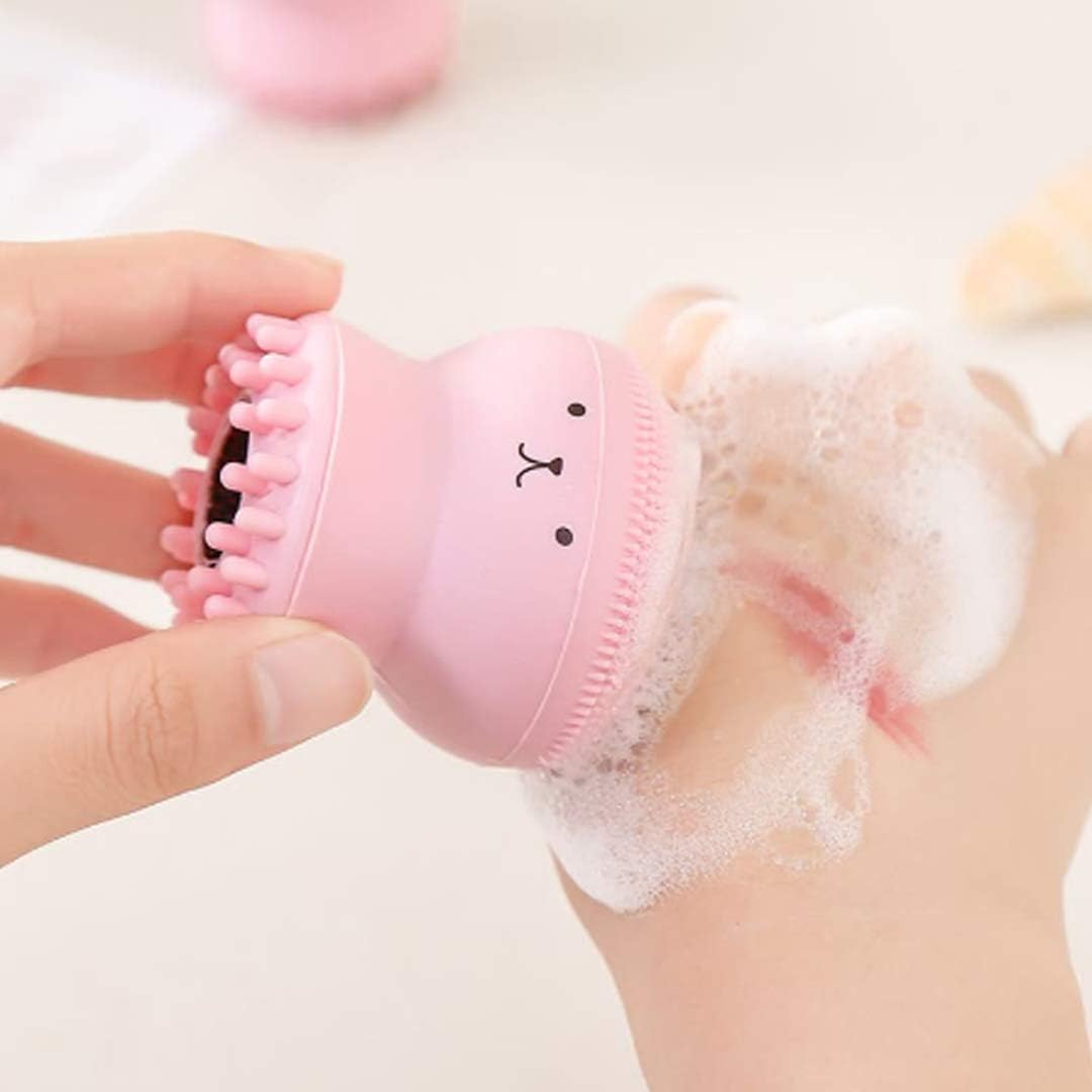 Silicone Scrubber Face Cleaner Octopus brush .