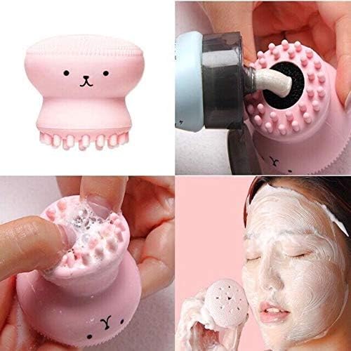 Silicone Scrubber Face Cleaner Octopus brush .