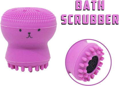 Silicone Scrubber Face Cleaner Octopus brush .