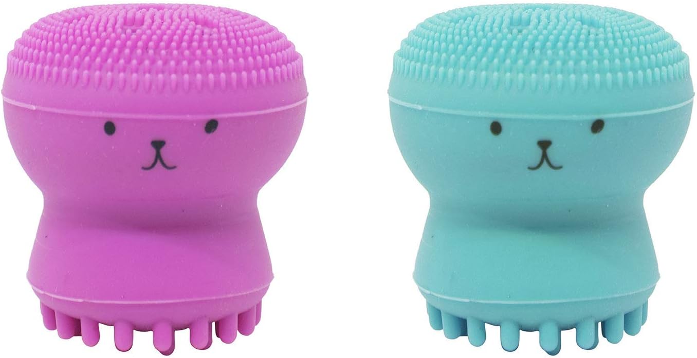 Silicone Scrubber Face Cleaner Octopus brush .