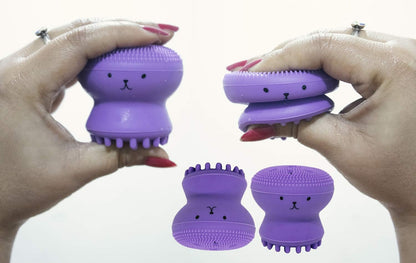 Silicone Scrubber Face Cleaner Octopus brush .