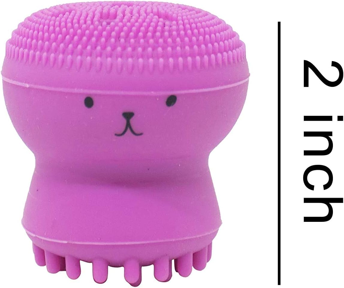 Silicone Scrubber Face Cleaner Octopus brush .